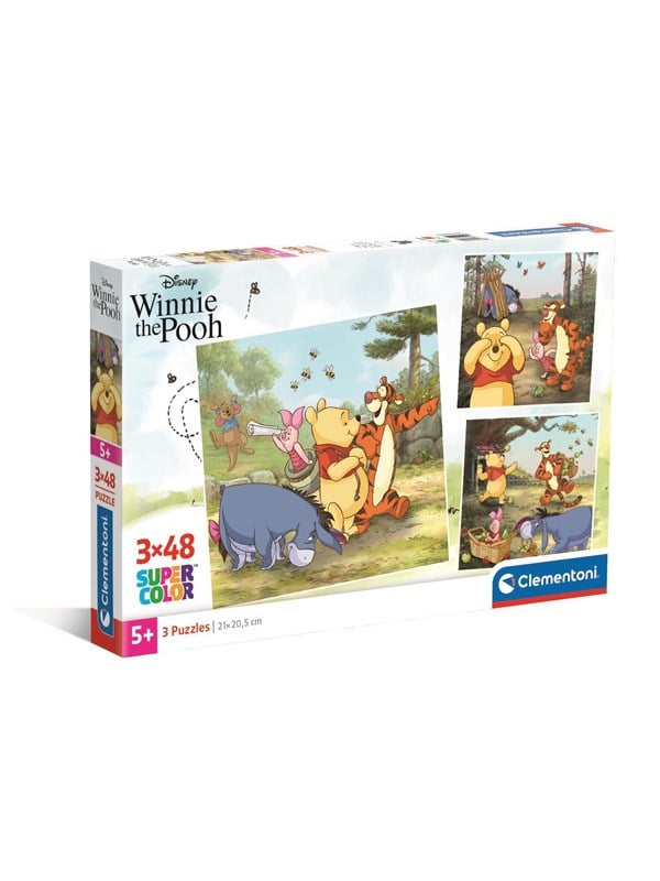 Clementoni Puzzle Square - Disney Winnie the Pooh 3x48 pieces 2D Puzzles