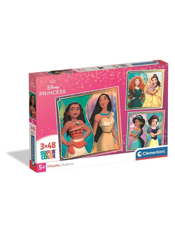Clementoni Puzzle Square - Disney Princess 3x48 pieces 2D Puzzles