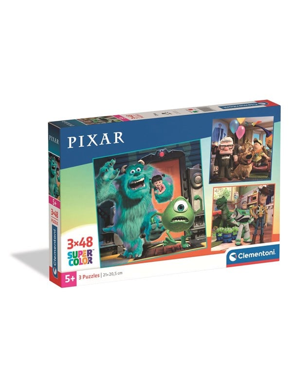 Clementoni Puzzle Square - Disney Pixar 3x48 pieces 2D Puzzles