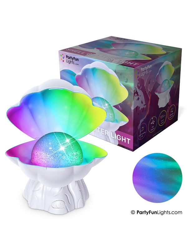 Party Funlight Muschel Glitzerlicht