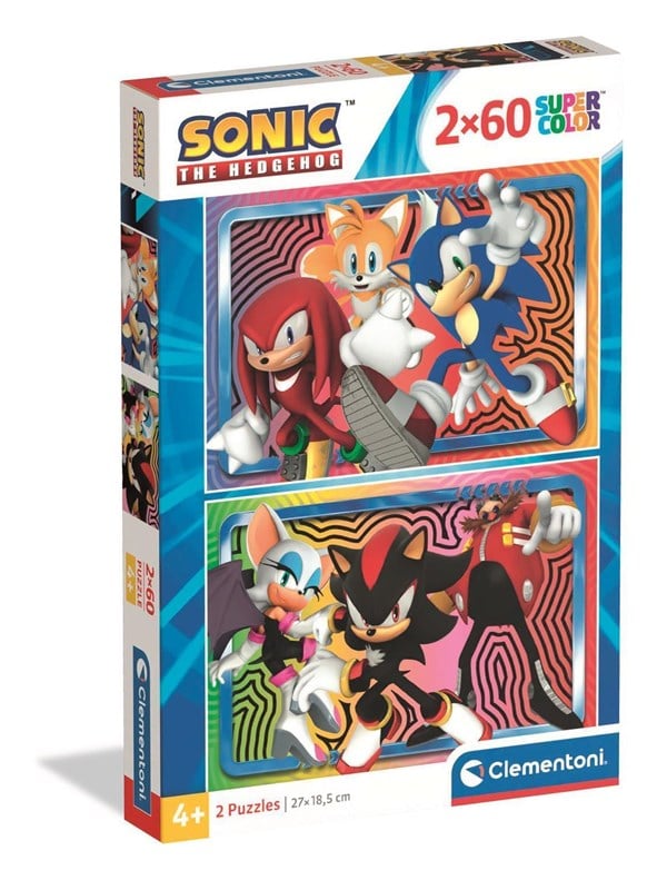 Clementoni Puzzle Sonic 2x60 pieces 2025 2D Puzzles