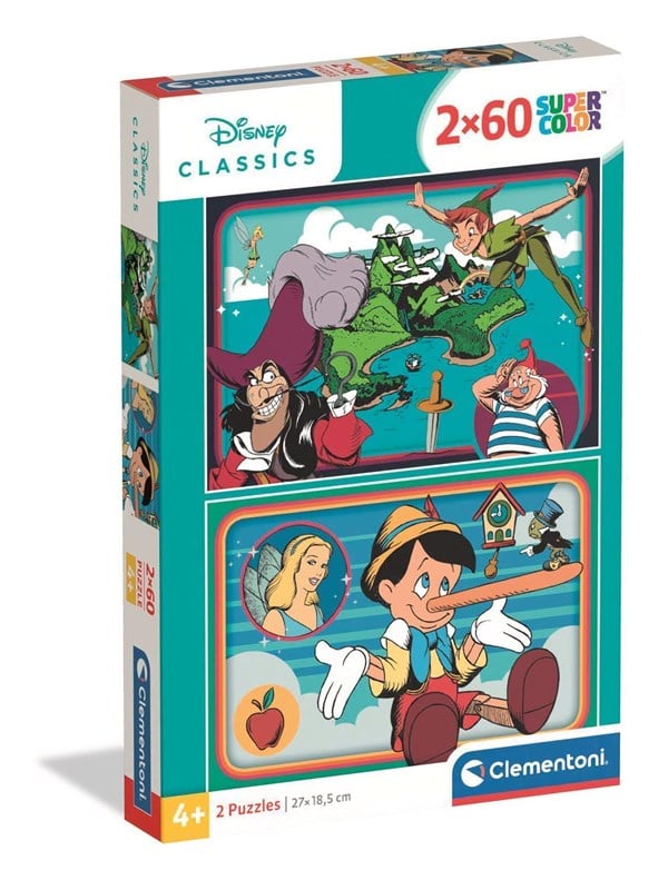 Clementoni Puzzle WD Classic 2x60 pieces 2D Puzzles