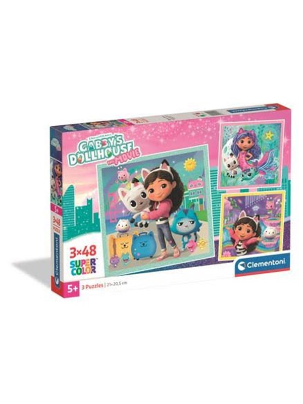 Clementoni Puzzle Gabby'S Dollhouse 2026 3x48 pieces Boden