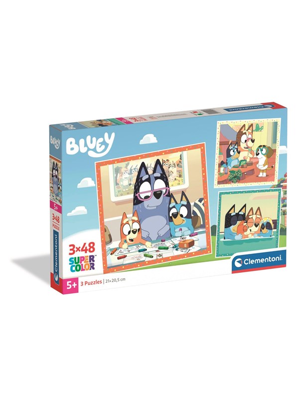 Clementoni Puzzle Bluey 2026 3x48 pieces Boden