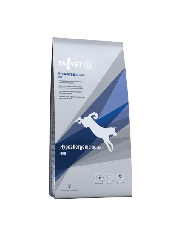 TROVET Hypoallergenic RRD Rabbit - dry dog food - 3kg