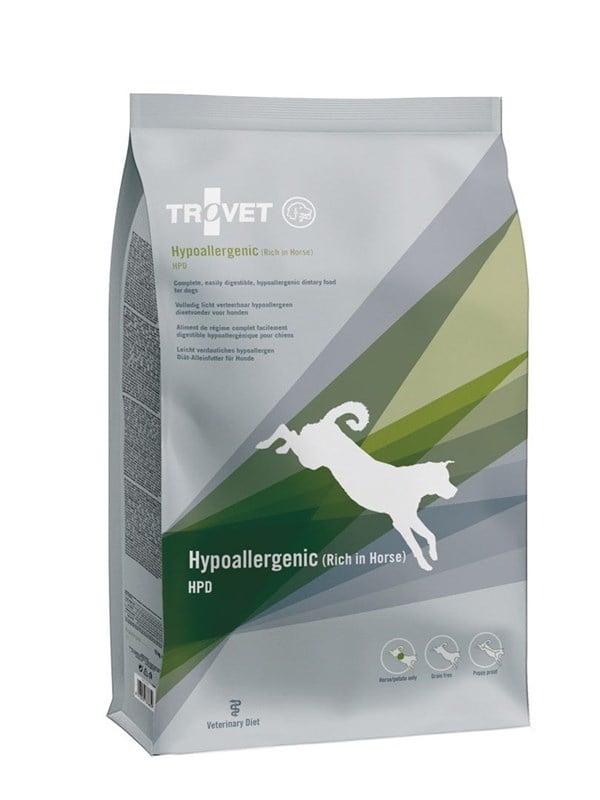 TROVET Hypoallergenic HPD Pferd - Trockenfutter für Hunde - 3kg