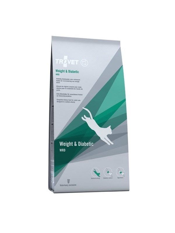 TROVET Weight & Diabetic WRD Huhn - Trockenfutter für Katzen - 2,5kg