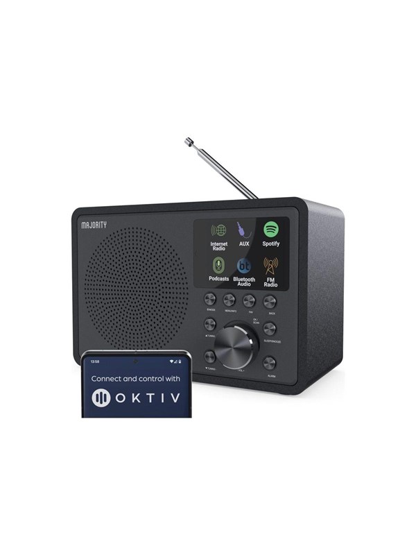 Majority Touro Bluetooth Internet + DAB+ RadioBlue - DAB+ radio - Schwarz