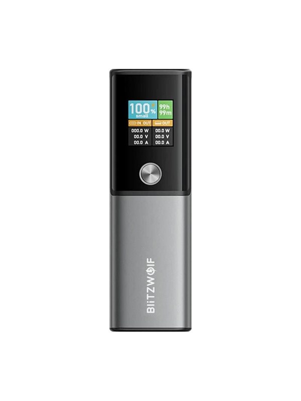 Externe Batterie BlitzWolf BW-P23, 14000mAh, 100W, QC + PD, 1 x USB-A - 1 x USB-C, Grau