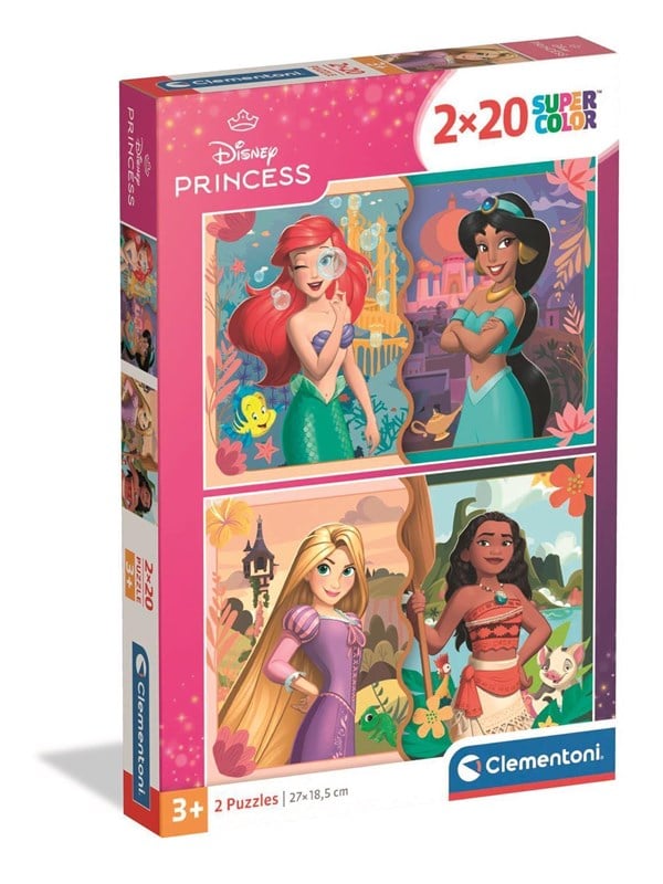 Clementoni Puzzle Disney Princess 2x20 Teile 2D Puzzles