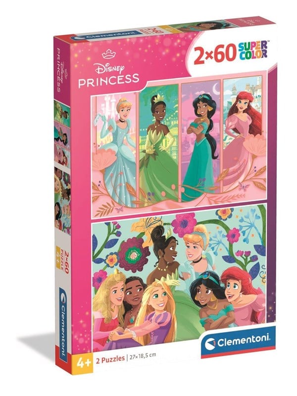 Clementoni Puzzle Disney Princess 2x60 Teile 2D Puzzles