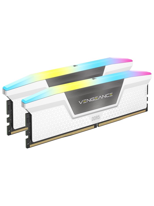 Corsair Vengeance RGB DDR5-6000 - 32GB - CL38 - Dual Channel (2 pcs) - AMD EXPO & Intel XMP - Weiß mit RGB