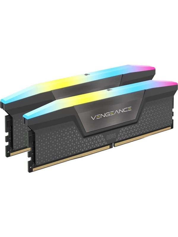 Corsair Vengeance RGB DDR5-6000 - 32GB - CL38 - Dual Channel (2 pcs) - AMD EXPO & Intel XMP - Grau mit RGB