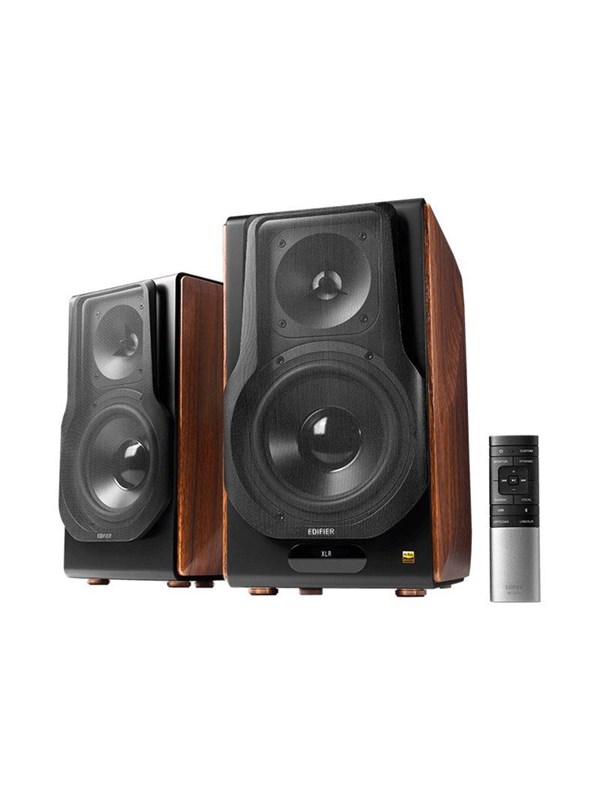 Edifier S3000MKII Aktivlautsprecher mit WLAN/Bluetooth Braun