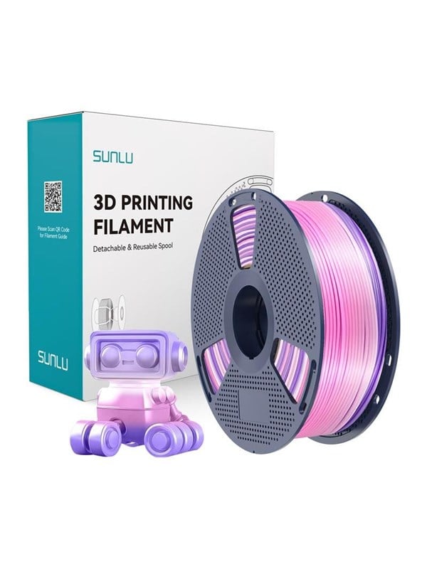 Sunlu PLA+ Silk Filament (Rainbow) 03