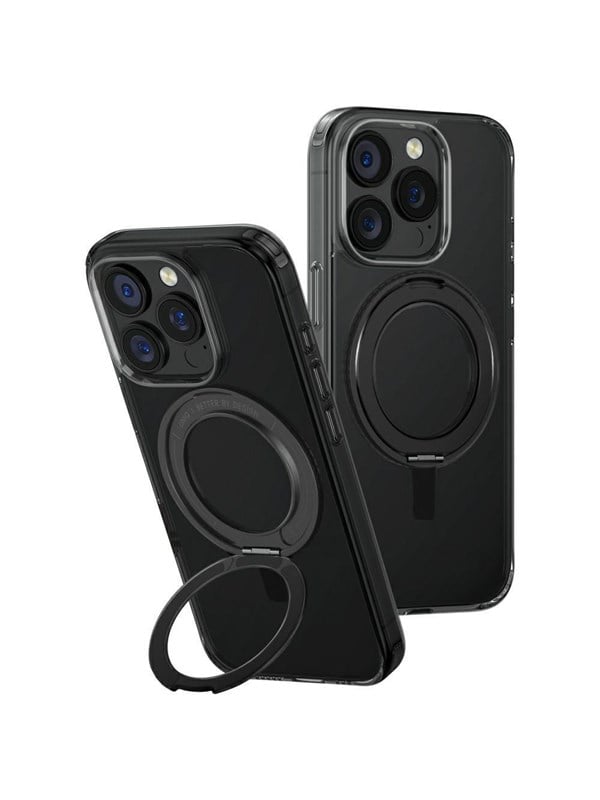 UNIQ Swivix 360 Rotating Kickstand Case for iPhone 16 Pro - Black
