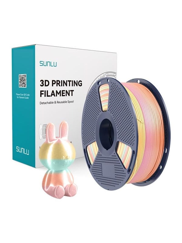 Sunlu PLA+ Silk Filament (Rainbow) 05
