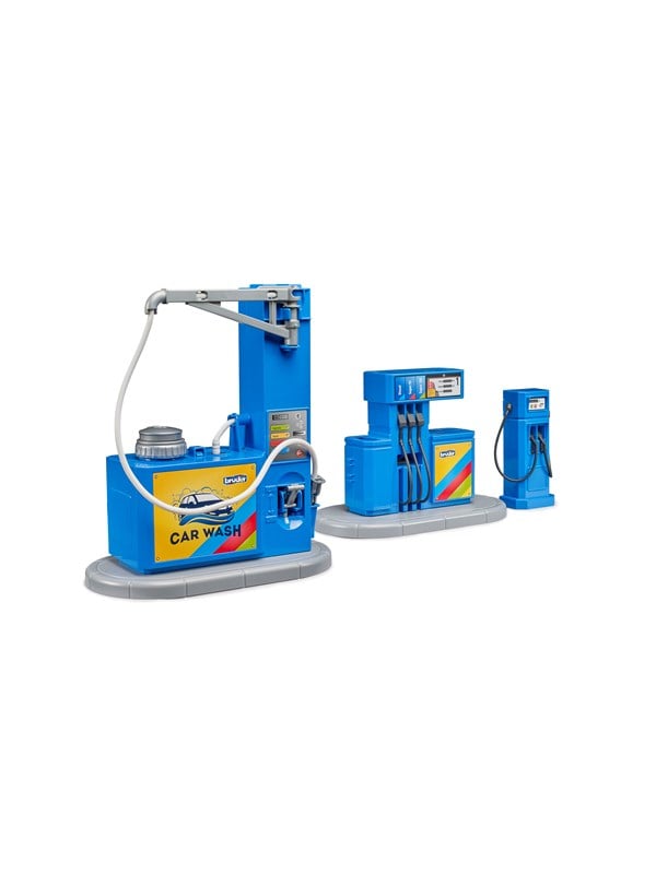 Bruder Tilbehr Tankstation ladestation og bilvask