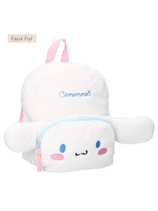 Cinnamoroll Rucksack Fluffy Festival – Weißer Plüschrucksack für Kinde