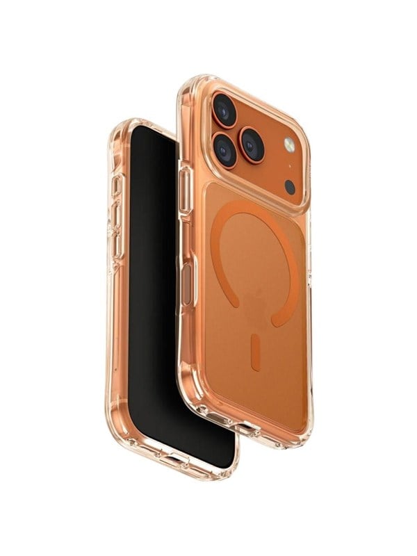 MagSafe Hülle für Apple iPhone 17 Pro, UNIQ, LifePro Xtreme MagClick, Orange