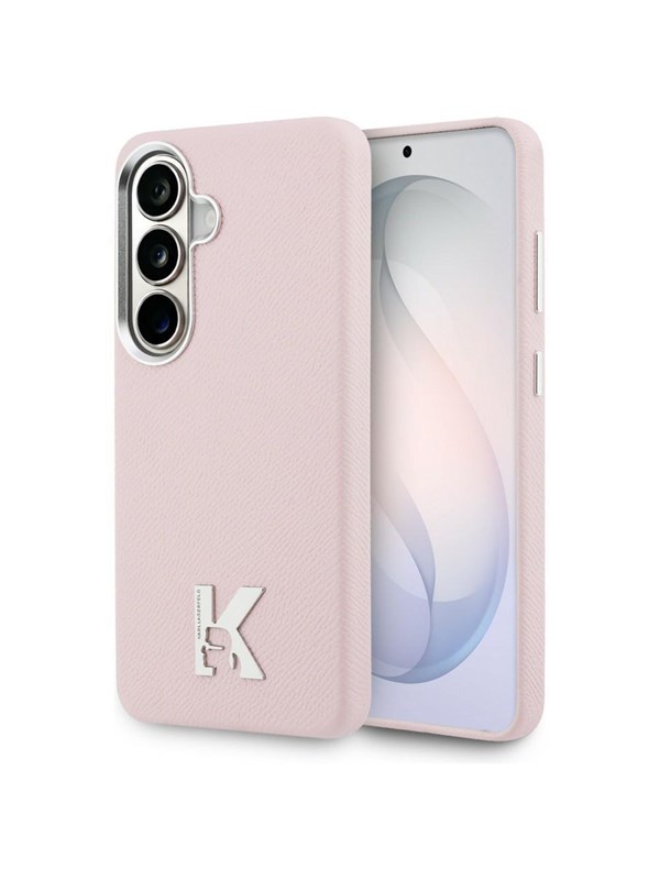 MagSafe Hülle für Samsung Galaxy S26 S942, Karl Lagerfeld, Karl Head Logo, Rosa