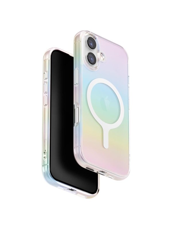 MagSafe Hülle für Apple iPhone 17, UNIQ, Iridescia MagClick, Mehrfarbig