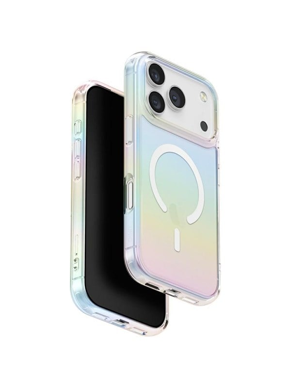 MagSafe Hülle für Apple iPhone 17 Pro Max, UNIQ, Iridescia MagClick, Mehrfarbig