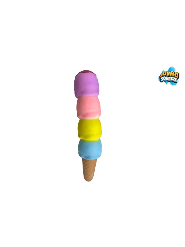 Trend Toys Jumbo Squeeze Eiswaffel mit 4 Kugeln 30cm CDU