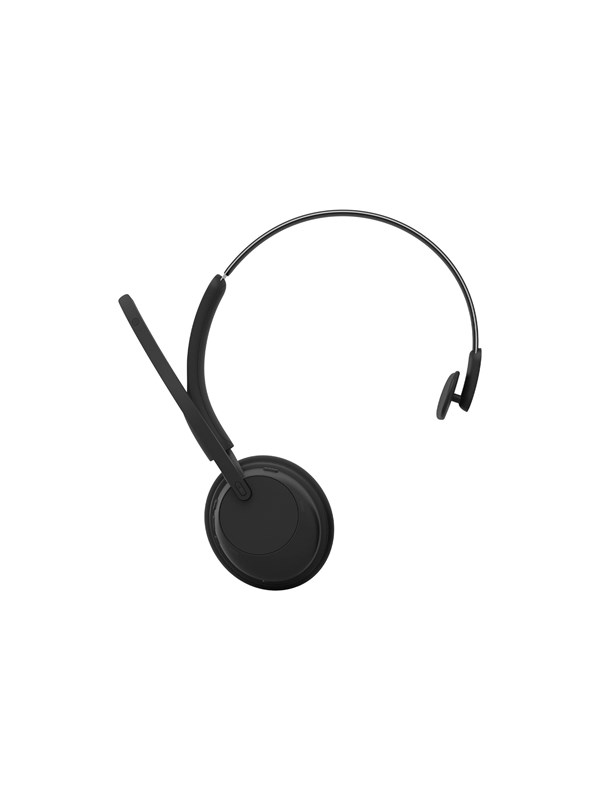 Jabra Evolve3 45 kabellose Bluetooth Kopfhörer mit Mikrofon, Geräuschunterdrückung und Besetztlicht, schwarz, ClearVoice-Technologie