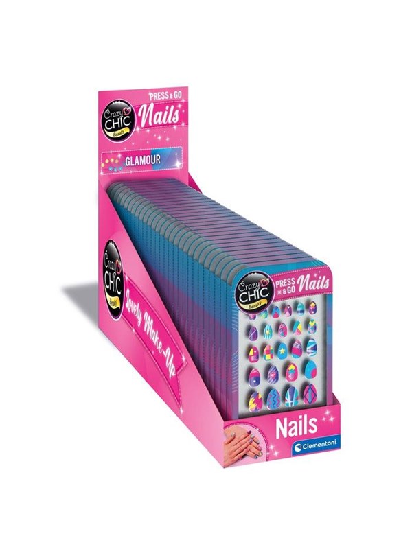 Clementoni CC Lovely Make-Up - Press  Go Nails Glamour CDU2