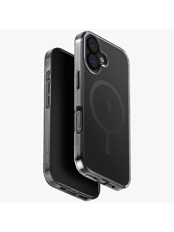 MagSafe-Hülle für Apple iPhone 17, UNIQ, Clario MagClick, Rauchgrau