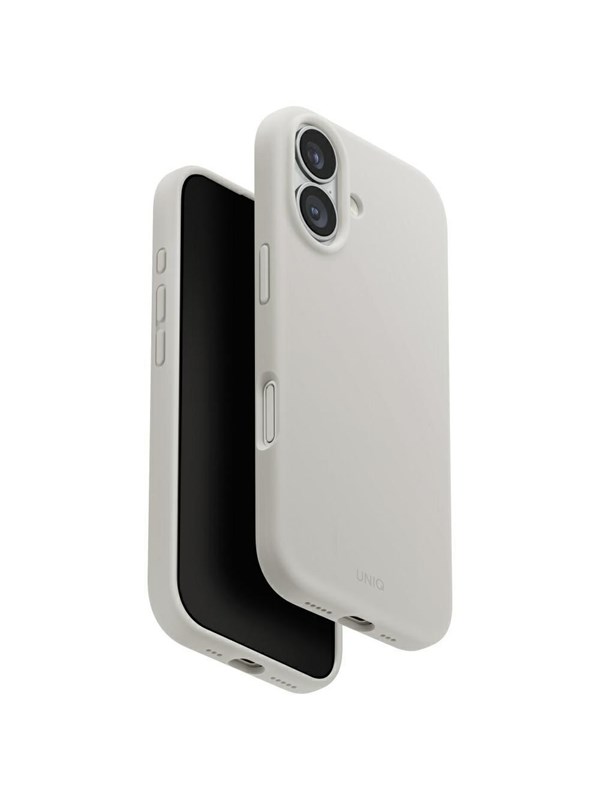 MagSafe Hülle für Apple iPhone 17, UNIQ, Lino MagClick, Grau