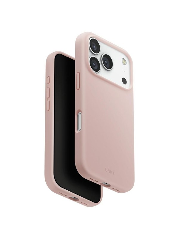MagSafe Hülle für Apple iPhone 17 Pro, UNIQ, Lino MagClick, Rosa
