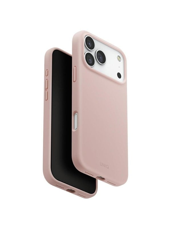 MagSafe Hülle für Apple iPhone 17 Pro Max, UNIQ, Lino MagClick, Rosa