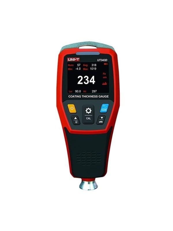 UNI-T UT343D Coatingdiktemeter Digitale FE/NFE Metaal Autolak Diktemeter LCD Backlight Autolak Checker