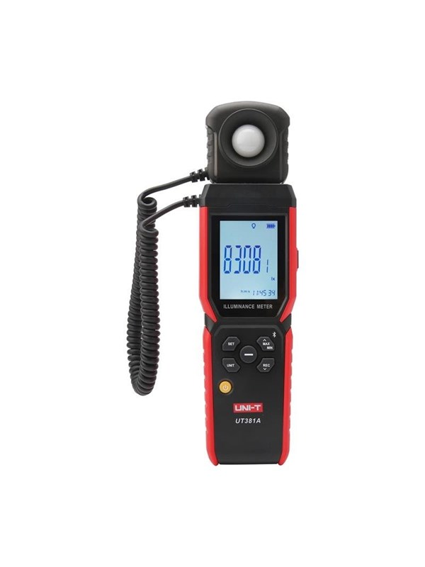 UNI-T Beleuchtungsstärkemessgerät UT381A 400000   lx Split Drehbares Design Lux Meter Digitaler