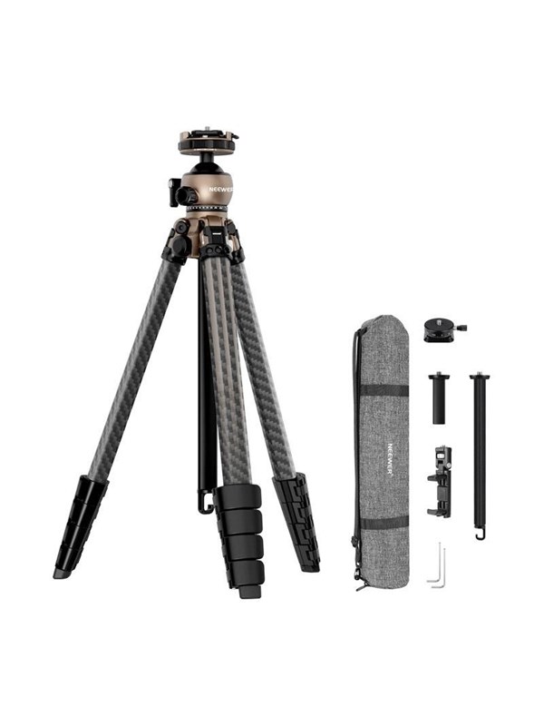 LT35, Carbon-Reisestativ, 360° Kugelkopf, 16,5 cm – 155 cm Höhe