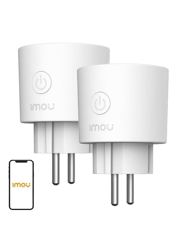 Imou CE2P Intelligente Steckdose 2er-Pack Wi-Fi Verbrauchsstatistiken und Sprachsteuerung