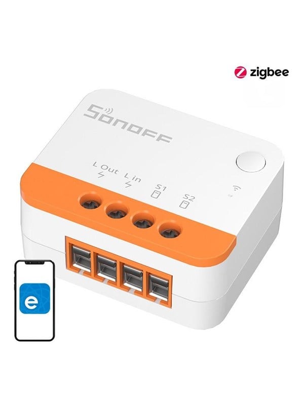 SONOFF ZBMINI L2 Zigbee Smart Switch No Neutral Wire Required 1-Gang Two-Way Control via eWeLink APP Support Alexa Google Alice