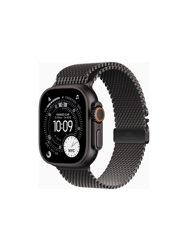 Apple Schwarz Watch Ultra 3 Gps + Cellular 49 Mm Premium Smartwatch Für Lauftraining Und Kombinationssport Mit Robustem Titangehäuse In Und Milanaise Armband In (Small) - Image 7