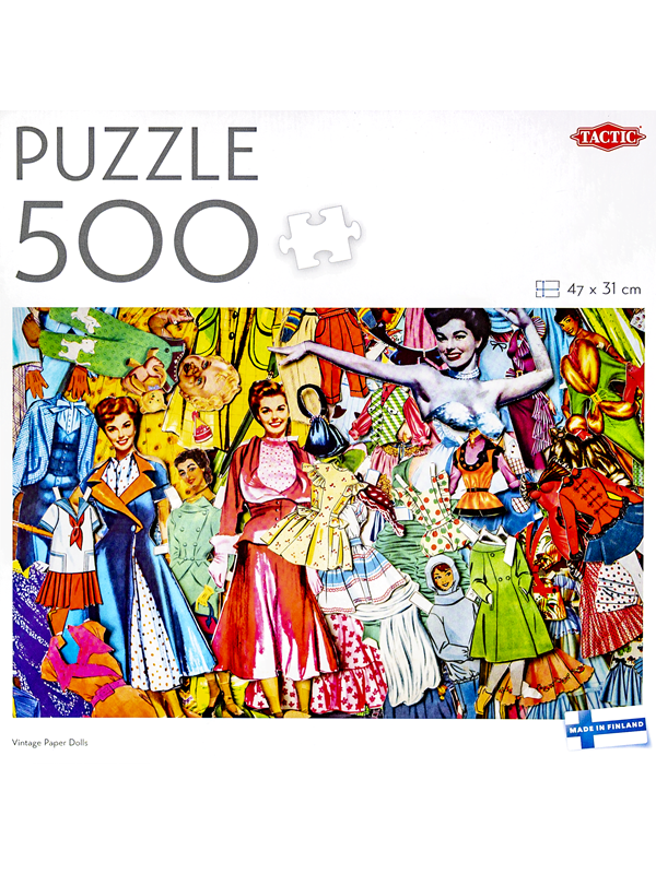 Tactic 500 pcs puzzle Vintage Paper Dolls
