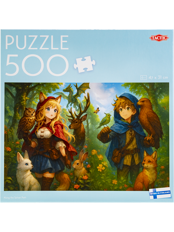 Tactic 500 pcs puzzle Along the Sylvan Path