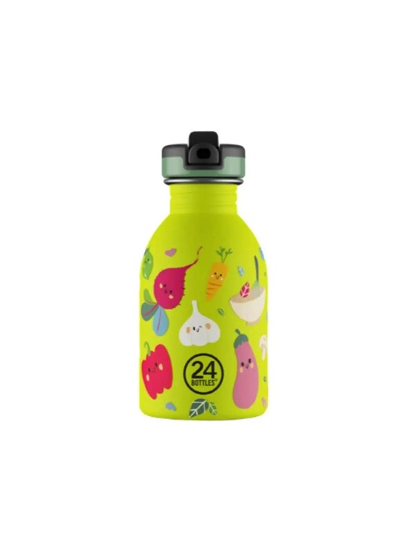 Image of 24Bottles Urban Bottle - Veggie Friends - Lime - 250 ml