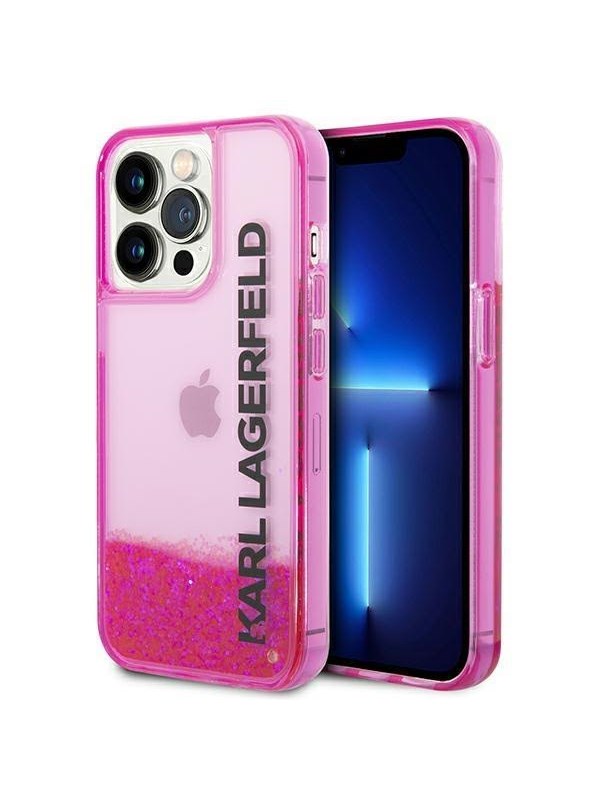 Karl Lagerfeld KLHCP14XLCKVF iPhone 14 Pro Max 6.7 "pink / pink hardcase Liquid Glitter Elong