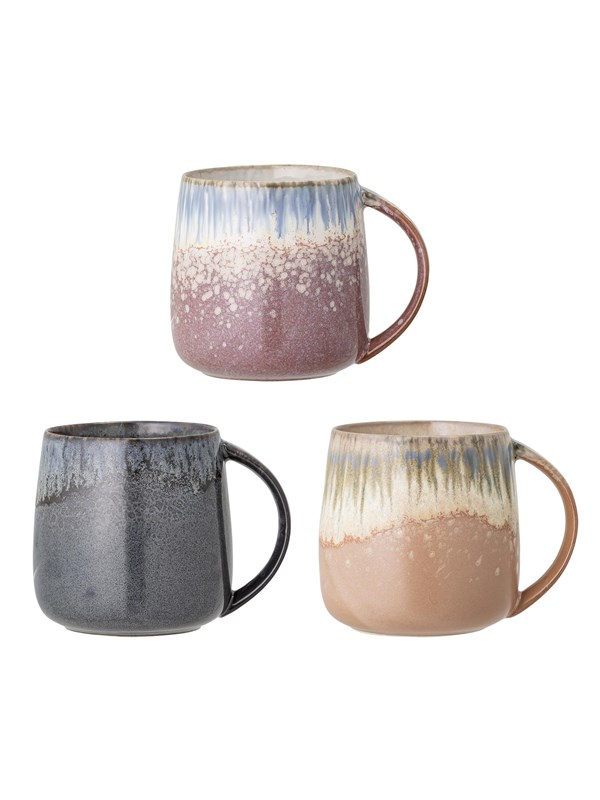Set of 3 - Cloe Stoneware Mugs