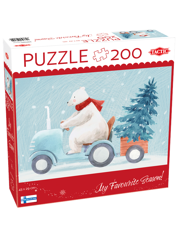 Tactic 200 pcs puzzle Christmas tree hunt
