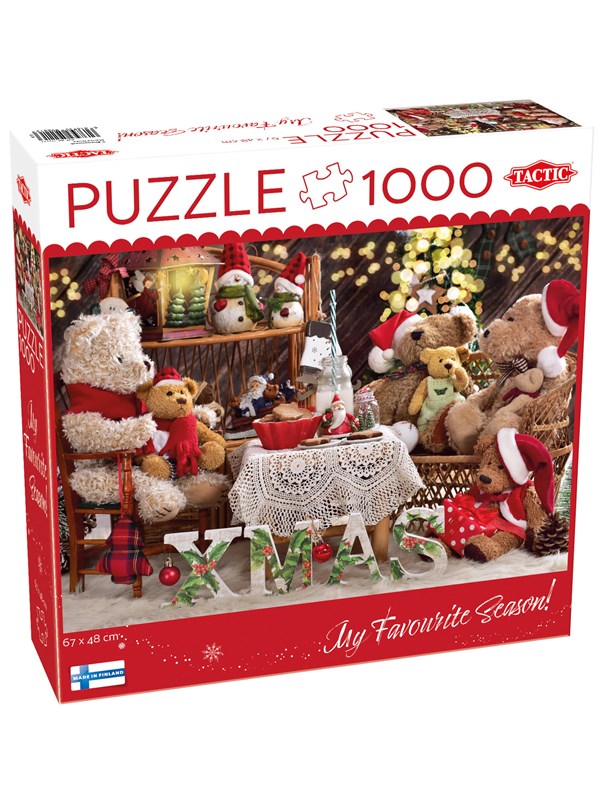 Tactic 1000 pcs puzzle Teddy Bear Family