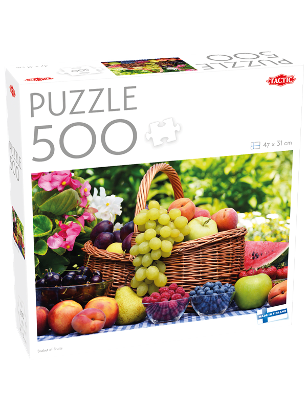 Tactic 500 pcs puzzle Basket of Fruits