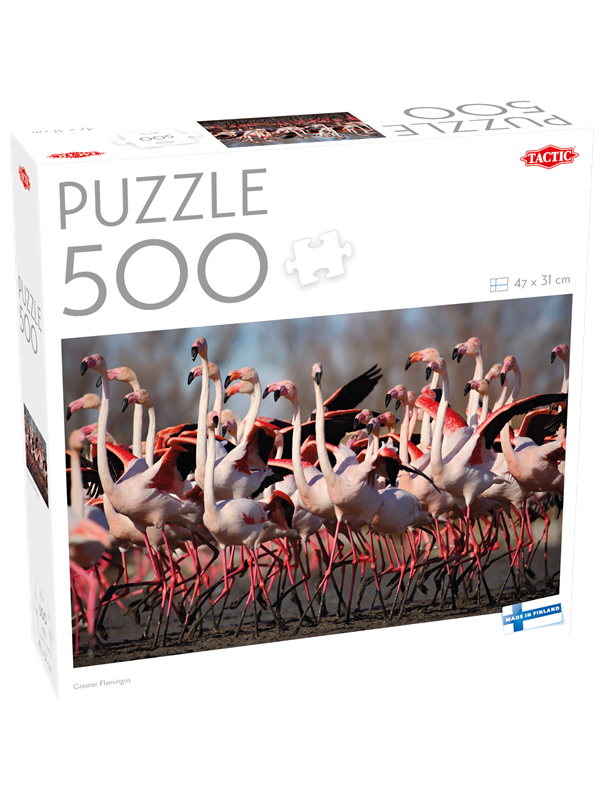 Tactic 500 pcs puzzle Greater Flamingos