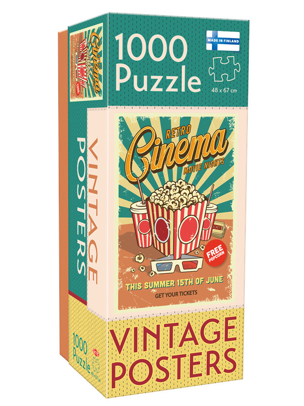 Tactic 1000 pcs Vintage Retro Cinema